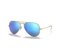 Ray-Ban Aviator Metal - Lunettes de soleil - Uni - Homme - Or (Gold)/Bleu/Vert - Large (Taille fabricant: 58)