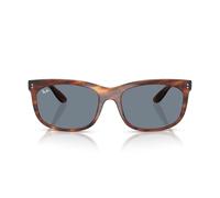Ray-Ban Balorette Lunettes de soleil carrées Rb2389, Havana Rayures/Bleu, 57 mm