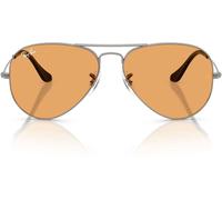 Ray Ban Ban Grey Aviator Large Metal Pilot Sunglasses