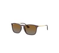 Ray-Ban Chris Lunettes De Soleil Monture Or Verres Marron Polarisé 54-18