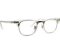 Ray - Ban Unisex Ray - Ban RX5154 CLUBMASTER 2001 Montures optiques Acétate Blanc Transparent Carré Normale