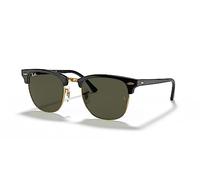 Ray-Ban Clubmaster Classic Vert Teinte unie + Noir