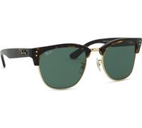 Ray - Ban Unisex Ray - Ban RBR0504S CLUBMASTER REVERSE 1359VR Lunettes de soleil Acétate Tortue Vert Carré Normale