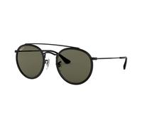 Ray - Ban Unisex Ray - Ban RB3647N 002/58 Lunettes de soleil Métal Noir G15 Ronde Polarisé