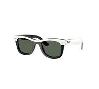 Ray - Ban Enfant Ray - Ban RJ9140S 721171 Lunettes de soleil Acétate Blanc Vert Carré Normale