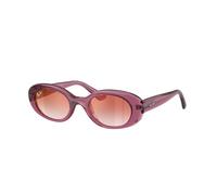 Ray - Ban Enfant Ray - Ban RJ9141S 7217V0 Lunettes de soleil Injecté Violet Rouge Ronde Miroir Nuancé