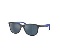 Ray - Ban Enfant RJ9077S 715155 Lunettes de soleil Injecté Gris Bleu Carré Miroir