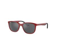 Ray - Ban Enfant RJ9078S 71506G Lunettes de soleil Injecté Rouge Gris Carré Normale Miroir