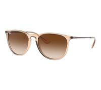 Ray-Ban Lunettes de soleil RB4171 Erika 651413 Femme – Monture injectée Marron Pantos Verres ombré