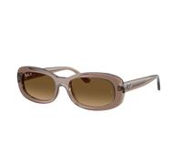 Ray - Ban Femme Ray - Ban RB2221 6827M2 Lunettes de soleil Acétate Marron Marron Ronde Polarisé