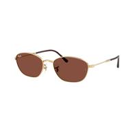 Ray - Ban Femme Ray - Ban RB3749 001/C5 Lunettes de soleil Métal Or Rouge Géométrique Normale