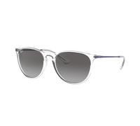 Ray - Ban Femme Ray - Ban RB4171 ERIKA 651611 Lunettes de soleil Injecté Transparent Gris Pantos Normale Ombré