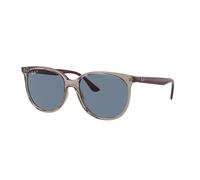 Ray - Ban Femme Ray - Ban RB4378 65722V Lunettes de soleil Injecté Gris Bleu Carré Polarisé