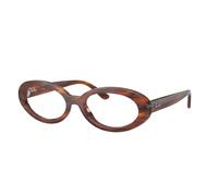 Ray - Ban Femme Ray - Ban RX2223V 2144 Montures optiques Acétate Marron Transparent Ronde Normale