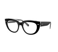 Ray - Ban Femme Ray - Ban RX5586 DOREEN 2034 Montures optiques Acétate Noir Transparent Carré Normale