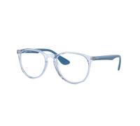 Ray - Ban Femme Ray - Ban RX7046 ERIKA 8341 Montures optiques Injecté Bleu Transparent Ronde Normale