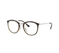Ray - Ban Femme Ray - Ban RX7140 2012 Montures optiques Injecté Tortue Transparent Pantos Normale