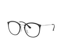 Ray - Ban Femme Ray - Ban RX7140 5852 Montures optiques Injecté Noir Transparent Pantos Normale