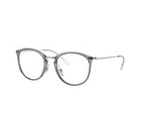 Ray - Ban Femme Ray - Ban RX7140 8125 Montures optiques Injecté Gris Transparent Pantos Normale