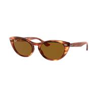 Ray - Ban Femme RB4314N NINA 954/33 Lunettes de soleil Injecté Marron Cat Eye Normale