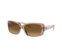 Ray-Ban Lunettes De Soleil RB4389 6644M2 Maron Marron Femme
