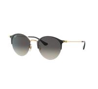 Ray-Ban Femme Sunglass RB3578 - Couleur du Monture: Noir sur Or, Couleur de Lentille: Dégradé Gris