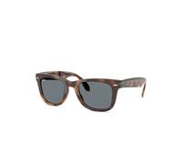 Ray - Ban Homme Ray - Ban RB4105 FOLDING WAYFARER 710/R5 Lunettes de soleil Nylon Tortue Bleu Carré Normale