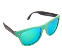 Ray-Ban Folding Wayfarer RB4105 6021/19 Lunettes de Soleil 54mm Vert Mat Miroir