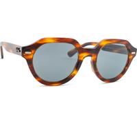 Ray-Ban Unisex Sunglass RB4399 Gina - Couleur du Monture: Rayé Havana, Couleur de Lentille: Bleu