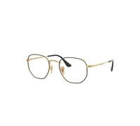 Ray-Ban Hexagonal Optics Monture Or Verres Transparents 51-21