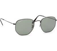 Ray - Ban Unisex Ray - Ban RB3548N HEXAGONAL 002/58 Lunettes de soleil Métal Noir G15 Géométrique Polarisé