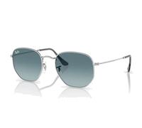Ray - Ban Unisex Ray - Ban RB3548N HEXAGONAL 003/3M Lunettes de soleil Acier Argent Géométrique Normale Ombré