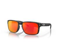 Oakley Homme OO9102 HOLBROOK 9102E9 Lunettes de soleil O_matter Noir Rouge Carré Normale Prizm