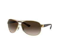 Ray - Ban Homme Ray - Ban RB3386 RB3386 001/13 Lunettes de soleil Acier Or Marron Pilote Normale Ombré