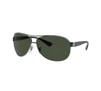 Ray - Ban Homme Ray - Ban RB3386 RB3386 004/71 Lunettes de soleil Métal Gris Vert Pilote Normale