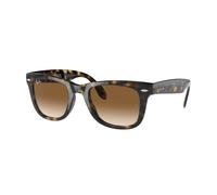 Ray - Ban Homme Ray - Ban RB4105 FOLDING WAYFARER 710/51 Lunettes de soleil Injecté Tortue Carré Normale Ombré