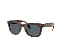 Ray - Ban Homme Ray - Ban RB4105 FOLDING WAYFARER 710/R5 Lunettes de soleil Nylon Tortue Bleu Carré Normale