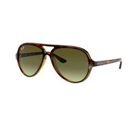 Ray - Ban Homme Ray - Ban RB4125 CATS 5000 710/A6 Lunettes de soleil Injecté Tortue Vert Pilote Normale Ombré