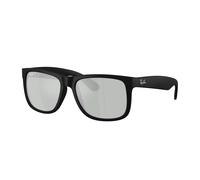 Ray - Ban Homme Ray - Ban RB4165 JUSTIN 622/Y4 Lunettes de soleil Nylon Noir Carré Polarisé