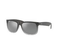 Ray - Ban Homme Ray - Ban RB4165 JUSTIN 852/88 Lunettes de soleil Injecté Gris Gris Carré Normale Ombré