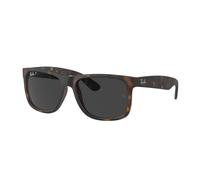 Ray - Ban Homme RB4165 JUSTIN 865/87 Lunettes de soleil Nylon Tortue Gris Carré Polarisé
