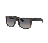 Ray - Ban Homme RB4165 JUSTIN 865/8S Lunettes de soleil Nylon Tortue Bleu Carré Polarisé Ombré