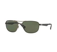 Ray - Ban Homme RB3528 029/9A Lunettes de soleil Métal Gris G15 Carré Polarisé