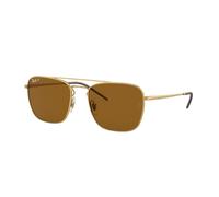 Ray - Ban Homme RB3588 925083 Lunettes de soleil Métal Or Marron Carré Polarisé