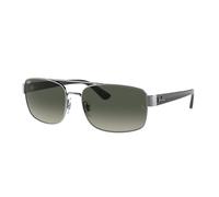 Ray - Ban Homme RB3687 004/71 Lunettes de soleil Métal Gris Gris Pillow Normale Ombré