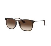 Ray - Ban Homme RB4187 CHRIS 856/13 Lunettes de soleil Injecté Tortue Marron Carré Normale Ombré