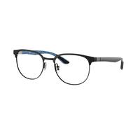 Ray - Ban Homme RX8422 2904 Montures optiques Métal Noir Transparent Géométrique Normale