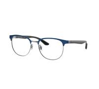Ray - Ban Homme RX8422 3124 Montures optiques Métal Bleu Transparent Géométrique Normale