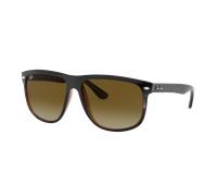 Ray-Ban Homme Sunglass Boyfriend - Couleur du Monture: Noir sur Marron, Couleur de Lentille: Dégradé marron