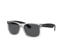 Ray - Ban Homme Ray - Ban RB4165 JUSTIN 651287 Lunettes de soleil Injecté Transparent Gris Carré Normale